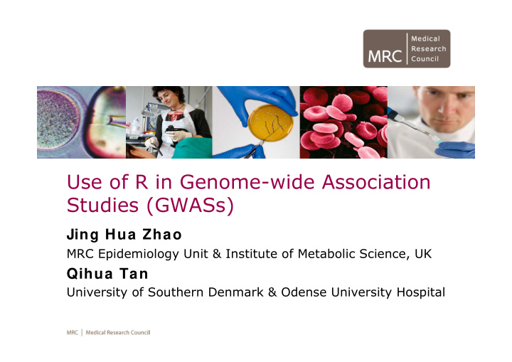 use of r in genome wide association studies gwass