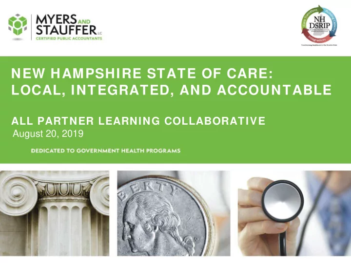 new hampshire state of care local integrated and
