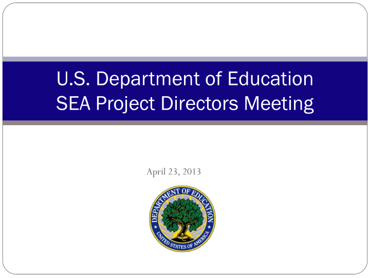 u s department of education