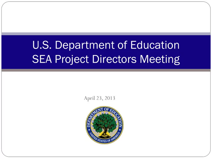 u s department of education