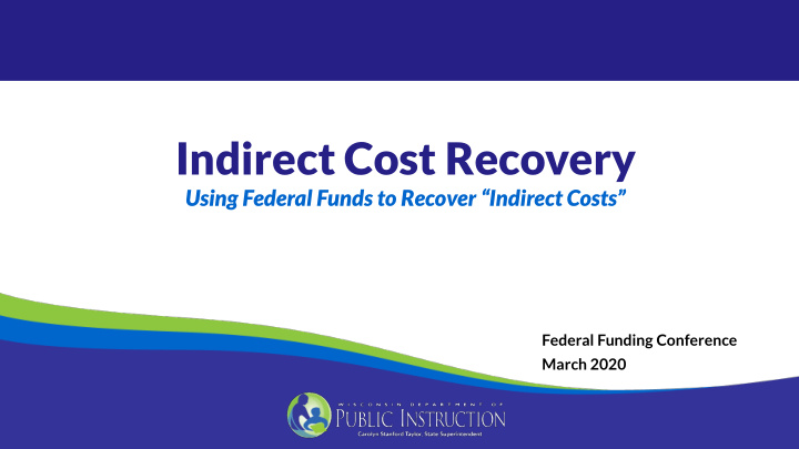 indirect cost recovery