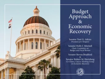 Top Guiding Principles:  Be Responsible : Look beyond just the budget year,  and pass a budget