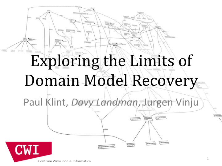 exploring the limits of domain model recovery