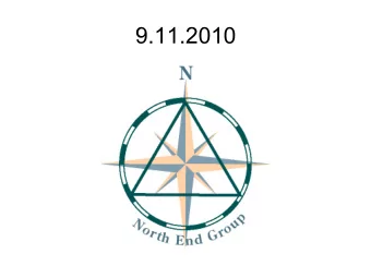 9.11.2010  Sponsorship; Carry the message  North End Group Workshop  Sponsorship;  A)