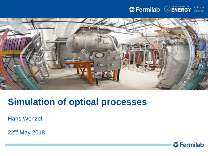 simulation of optical processes