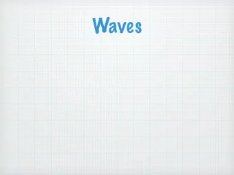 Waves  Waves - disturbance that propagates through space &amp; time - usually with transfer of