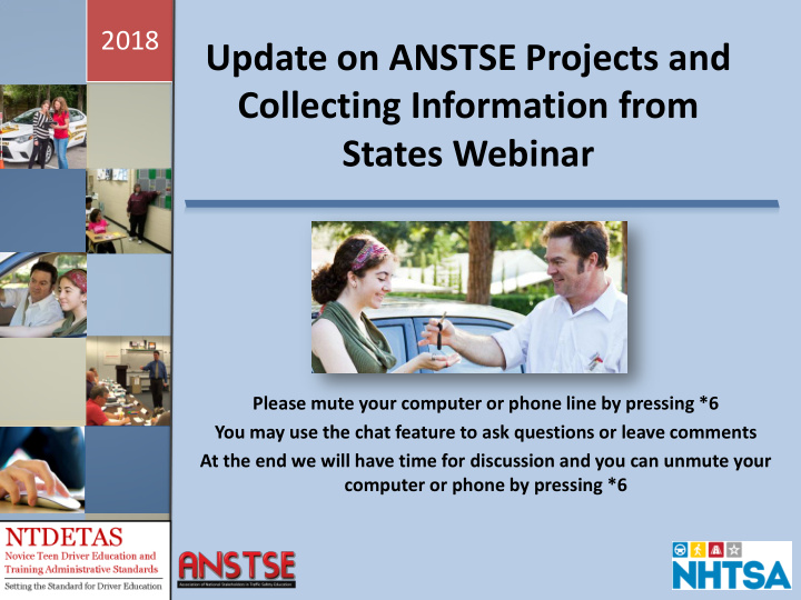 update on anstse projects and collecting information from