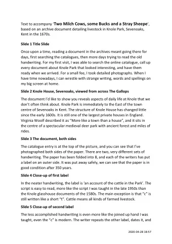 attributes it to Walker. Then a firm slash, which is his separator for items in a  list, and his