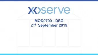 MOD0700 - DSG 2 nd September 2019  Class Change - SPC File  SPC File