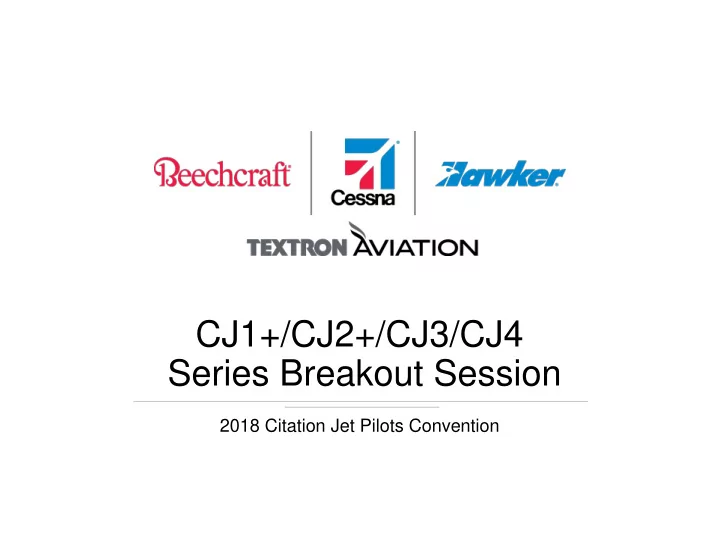 cj1 cj2 cj3 cj4 series breakout session