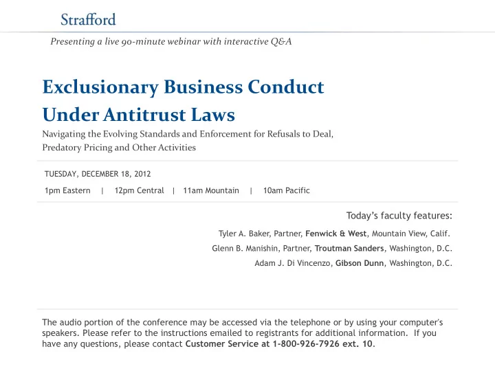 under antitrust laws