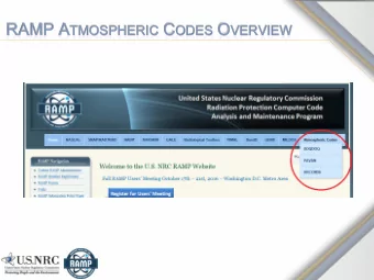 RAMP A P A TM IC C ODE DES O VER  TMOSP  SPHER  ERIC  VERVIE  IEW  ARCON9  CON96  ARCON9  CON96: O