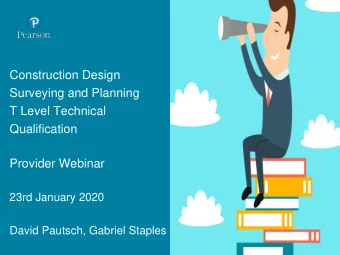 Surveying and Planning  Image placeholder  T Level Technical  Qualification  Provider Webinar  23rd