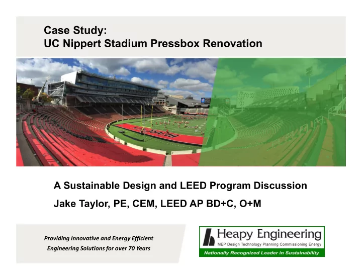 case study uc nippert stadium pressbox renovation
