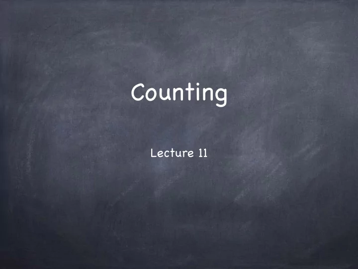 counting