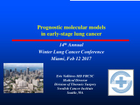 prognostic molecular models in early stage lung cancer