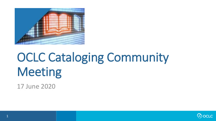 oclc catalogin ing community meeting