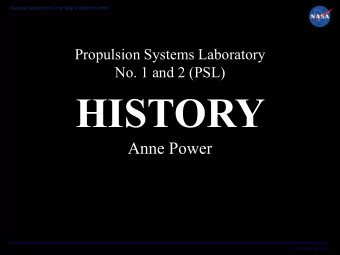 HISTORY  Anne Power  www.nasa.gov  1  National Aeronautics and Space Administration  NASA Glenn