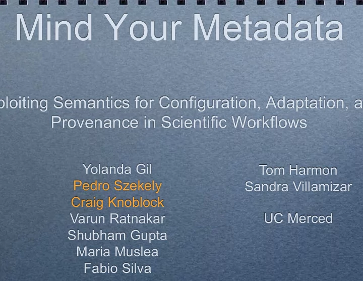 mind your metadata