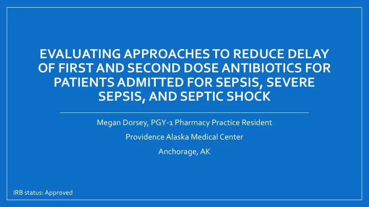 sepsis and septic shock
