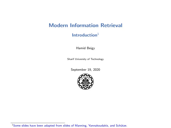 modern information retrieval