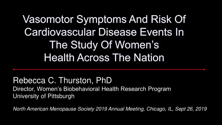 rebecca c thurston phd