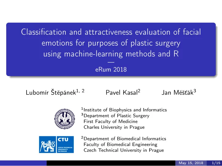 classification and attractiveness evaluation of facial