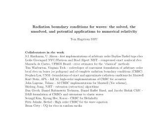 Radiation boundary conditions for waves: the solved, the  unsolved, and potential applications to