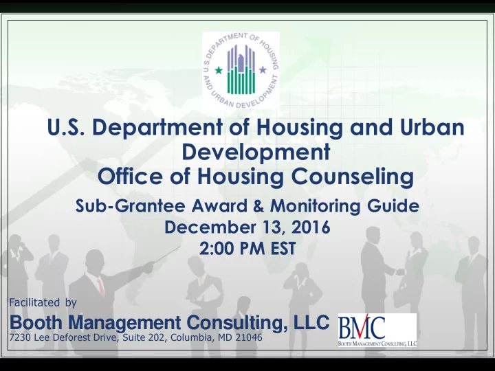 u s department of housing and urban development