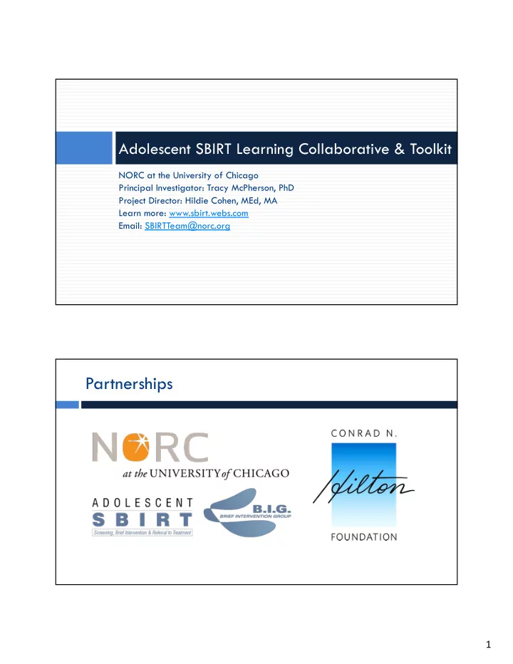partnerships
