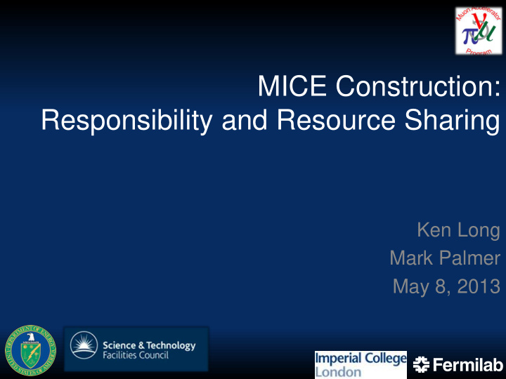 responsibility and resource sharing