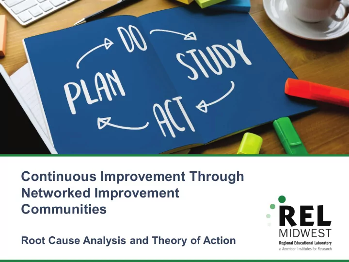 continuous improvement through networked improvement