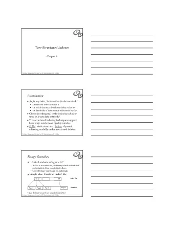 Tree-StructuredIndexes  Chapter9