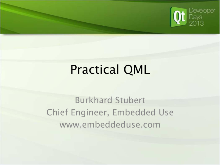 practical qml
