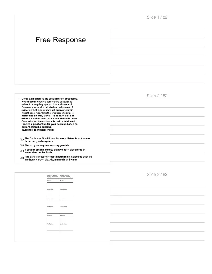 free response