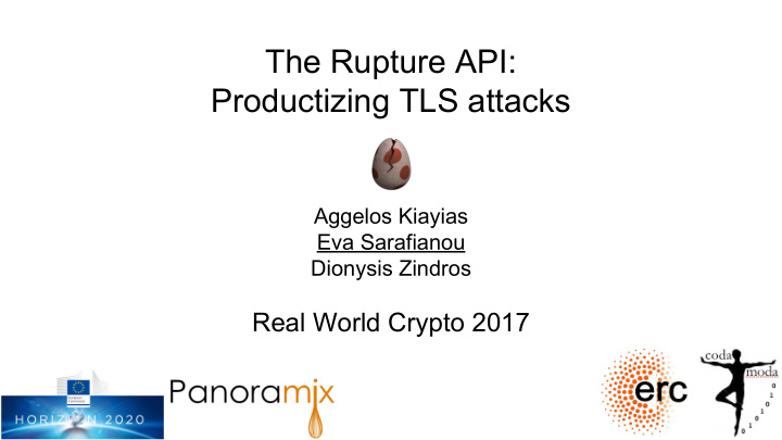 the rupture api productizing tls attacks