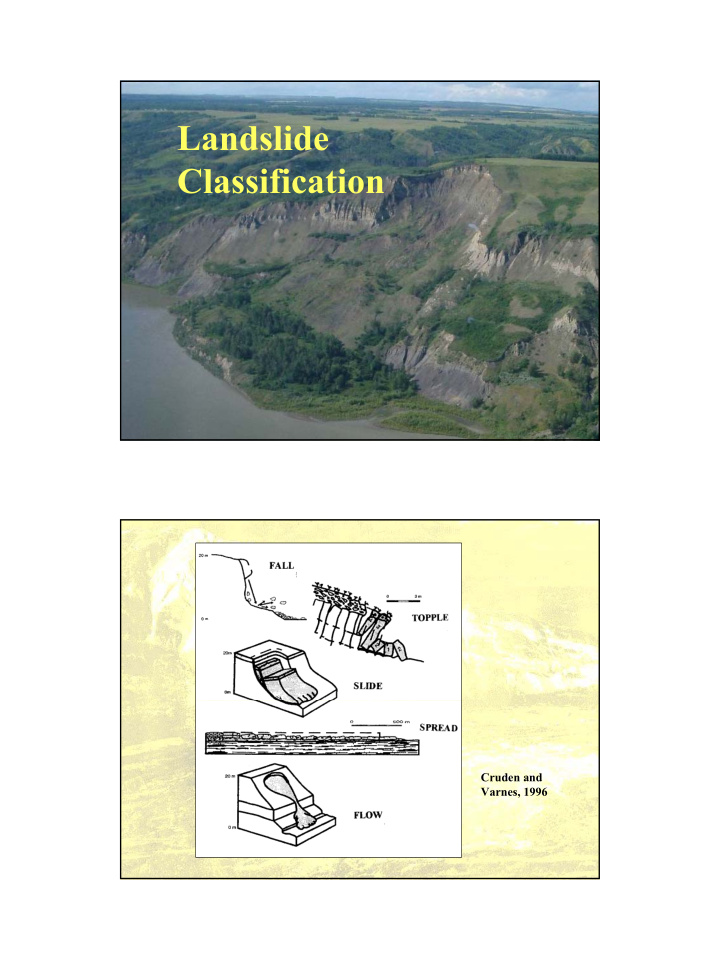 landslide classification