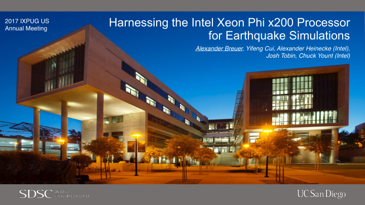 harnessing the intel xeon phi x200 processor