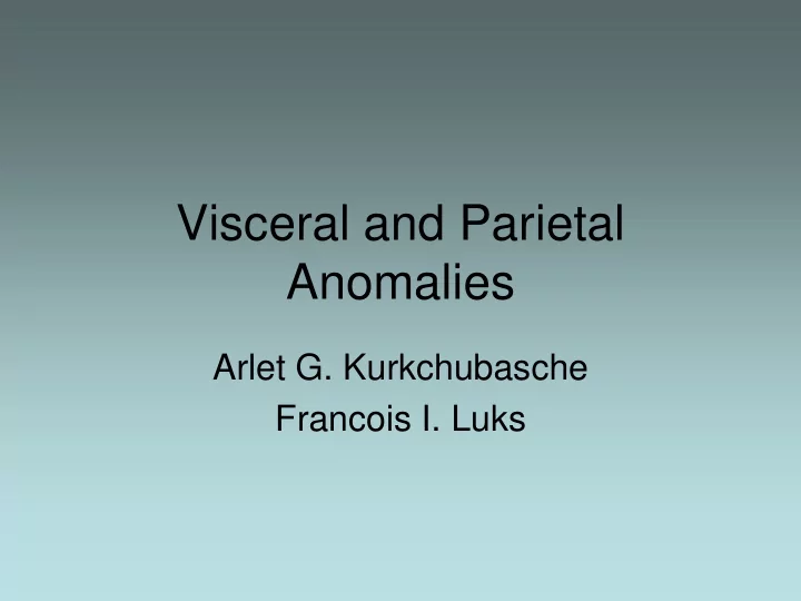 anomalies