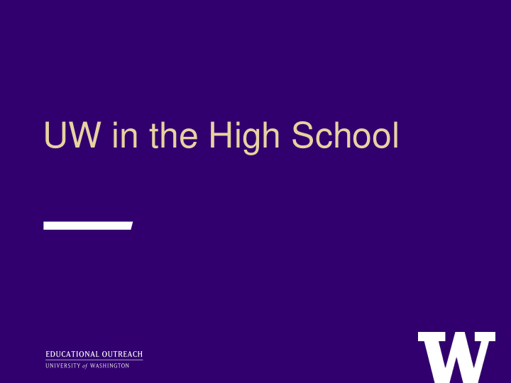 uw in the high school uwhs website