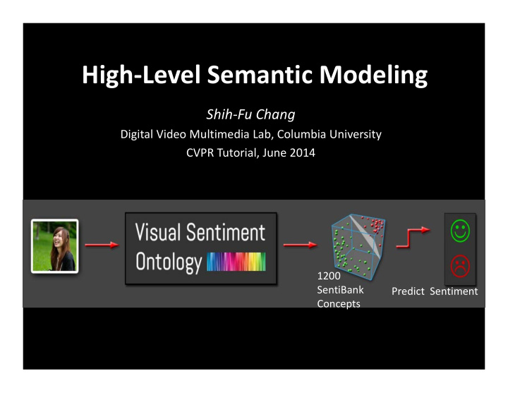 high level semantic modeling