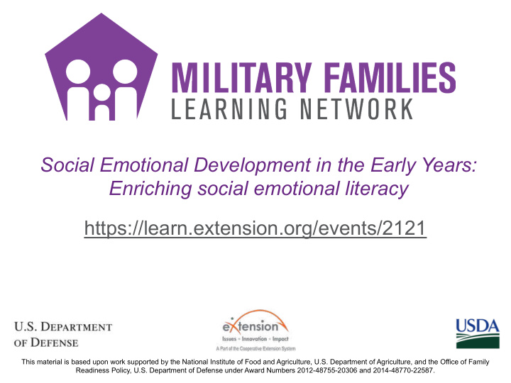 social emotional development in the early years enriching