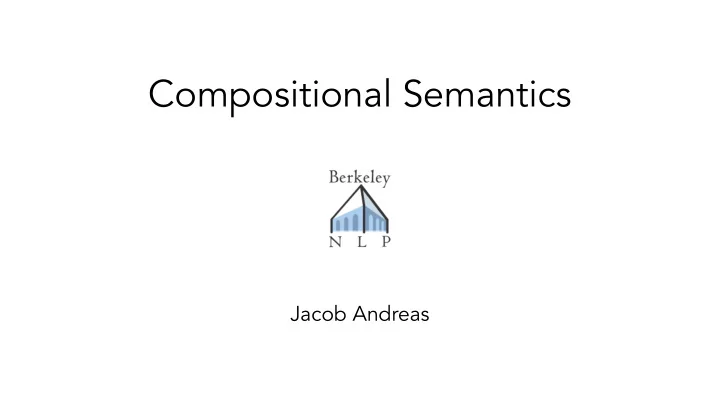 compositional semantics