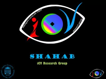 SHAHAB  iCV Research Group  iCV  Image Processing &amp; Mathematical  Modelling  Computer