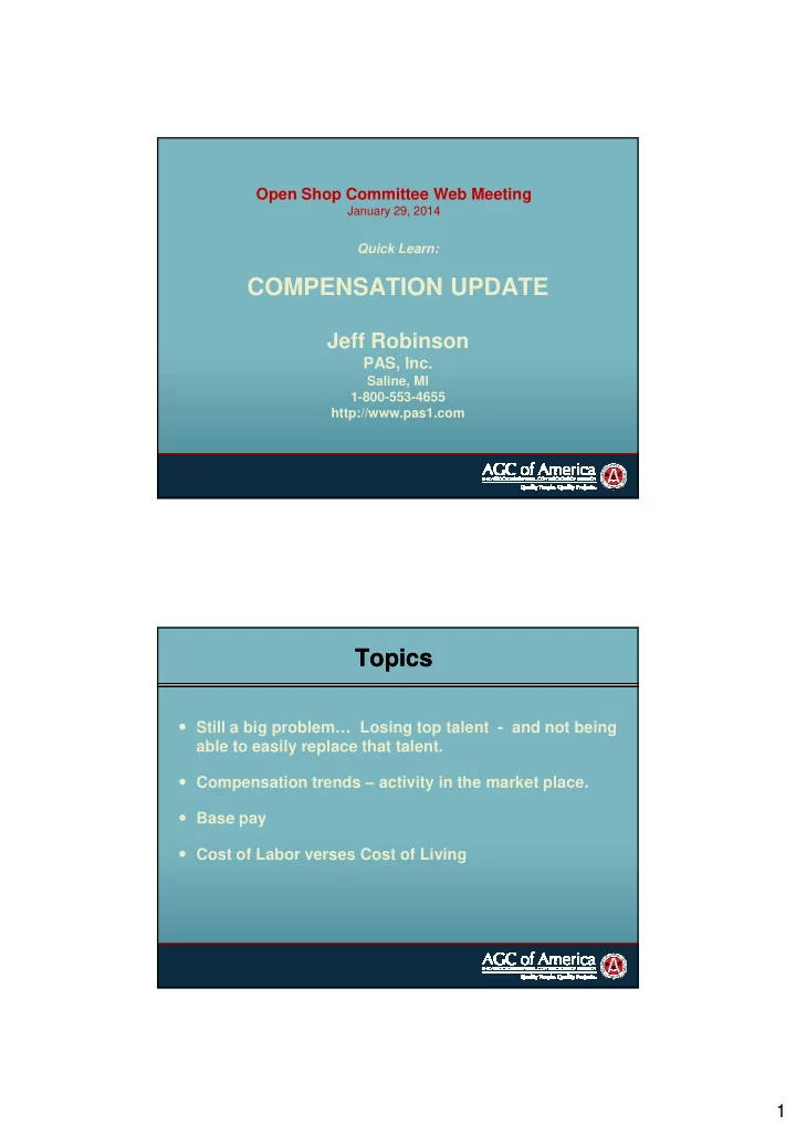 compensation update
