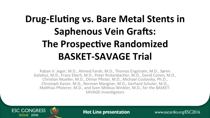 drug elu ng vs bare metal stents in saphenous vein gra s
