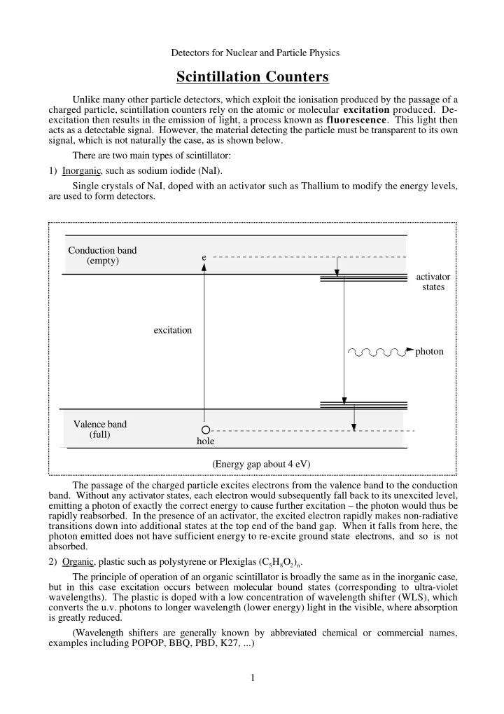 scintillation counters