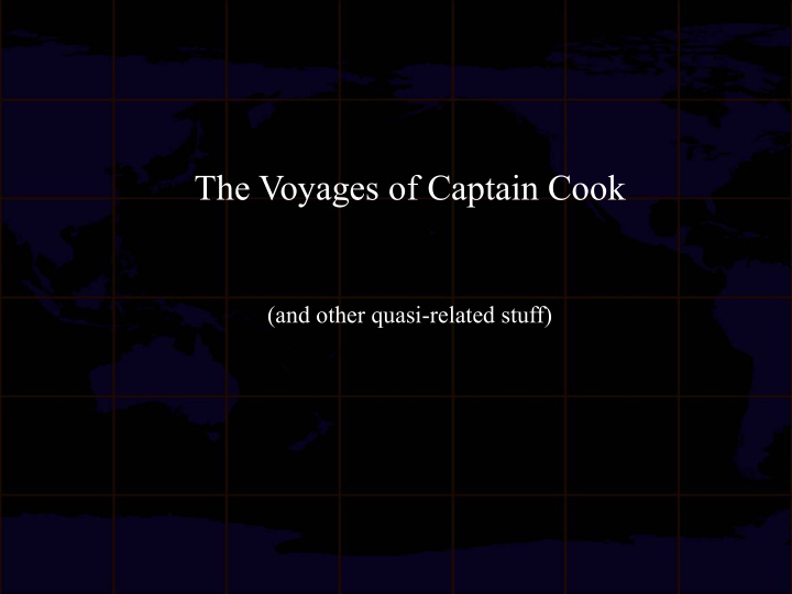 the voyages of captain cook