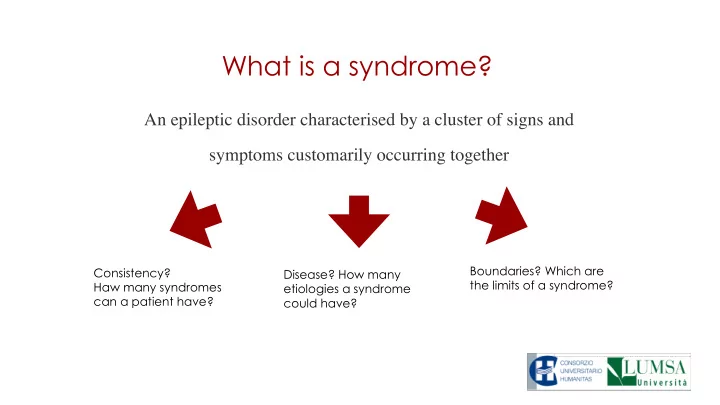 what is a syndrome