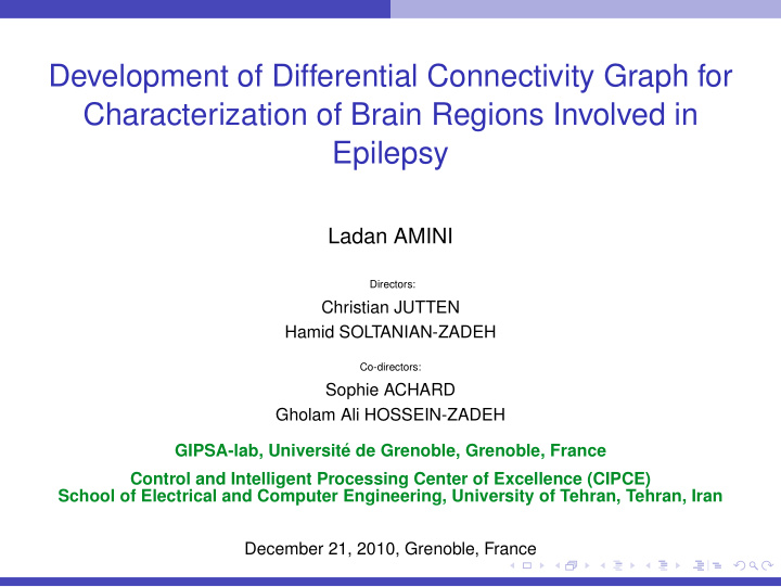 development of differential connectivity graph for